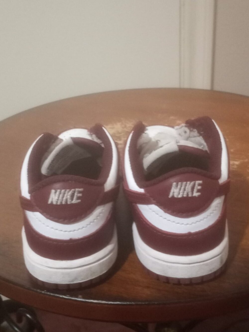 Nike Dunk Low White Redwood TD Toddler FB9107-115 8C Retro Authentic Sneakers - Picture 10 of 13